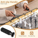Mini Tabletop Foosball Game with LED Lights – Natural