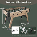 Freestanding Foosball Table with Bead Scorers – Natural