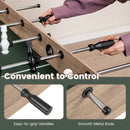 Freestanding Foosball Table with Bead Scorers – Natural