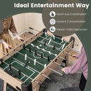 Freestanding Foosball Table with Bead Scorers – Natural