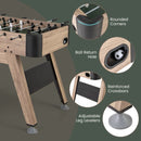 Freestanding Foosball Table with Bead Scorers – Natural