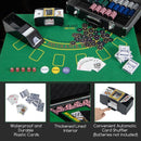 600-Piece Poker Chip Set with Card Shuffler – Black