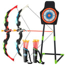 Kids Light-Up Archery Toy Set with Two Bows – Blue and Green