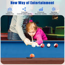 122 cm Wooden Pool Table with Ball and Cue Set – Blue