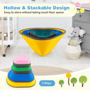 11-Piece Heart Kids Balance Stepping Stones – Colourful
