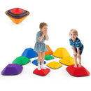 11-Piece Varied-Height Kids Balance Stepping Stones – Multicolour