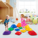 11-Piece Varied-Height Kids Balance Stepping Stones – Multicolour