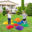 11-Piece Varied-Height Kids Balance Stepping Stones – Multicolour