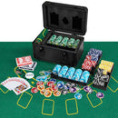 600-Piece Poker Chip Set with Lockable Case – Black