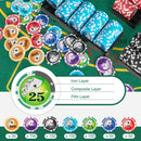600-Piece Poker Chip Set with Lockable Case – Black