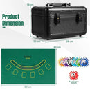 600-Piece Poker Chip Set with Lockable Case – Black