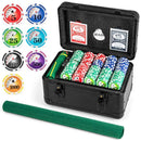 600-Piece Poker Chip Set with Lockable Case – Black