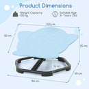 Elephant sensory swivel chair dimensions with non-slip metal base, ideal for kids' indoor and outdoor play.