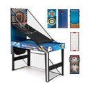 10-in-1 Multi-Game Table with Basketball and Archery – Blue