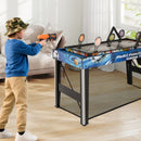 10-in-1 Multi-Game Table with Basketball and Archery – Blue