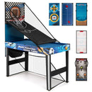 10-in-1 Multi-Game Table with Basketball and Archery – Blue