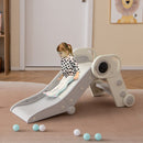 Compact Folding Toddler Slide – Grey
