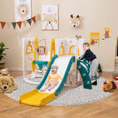 L-Shaped Toddler Slide and Swing Set – Yellow