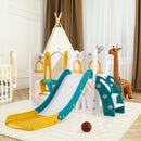 L-Shaped Toddler Slide and Swing Set – Yellow