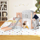 9-in-1 L-Shaped Toddler Slide and Climber Playset – UY10152FH