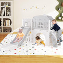 9-in-1 L-Shaped Toddler Slide and Climber Playset – UY10152HB