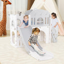 9-in-1 L-Shaped Toddler Slide and Climber Playset – UY10152HB