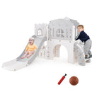 9-in-1 L-Shaped Toddler Slide and Climber Playset – UY10152HB