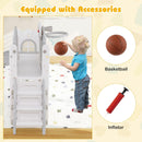 9-in-1 L-Shaped Toddler Slide and Climber Playset – UY10152HB