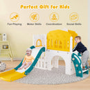 9-in-1 L-Shaped Toddler Slide and Climber Playset – UY10152YW