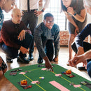 201 cm Folding Poker Tabletop with Eight Player Positions – Green