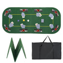 201 cm Folding Poker Tabletop with Eight Player Positions – Green