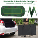 201 cm Folding Poker Tabletop with Eight Player Positions – Green