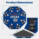 120 cm Folding Poker Tabletop with Carry Bag – Blue