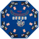 120 cm Folding Poker Tabletop with Carry Bag – Blue