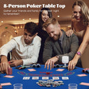 120 cm Folding Poker Tabletop with Carry Bag – Blue