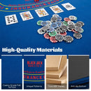 120 cm Folding Poker Tabletop with Carry Bag – Blue