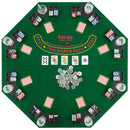 120 cm Folding Poker Tabletop with Carry Bag – Green
