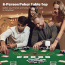 120 cm Folding Poker Tabletop with Carry Bag – Green