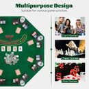 120 cm Folding Poker Tabletop with Carry Bag – Green