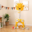 4-in-1 Kids Basketball and Sports Activity Set – Yellow and Grey