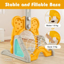 4-in-1 Kids Basketball and Sports Activity Set – Yellow and Grey