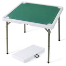 90 cm Folding Mahjong Table with Felt Mat – Green