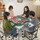 90 cm Folding Mahjong Table with Felt Mat – Green
