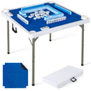 90 cm Folding Mahjong Table with Felt Mat – Navy