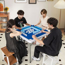 90 cm Folding Mahjong Table with Felt Mat – Navy