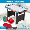 122 cm Air Hockey Table with Electronic Scoreboard – Blue