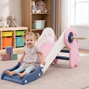 Toddler Slide with Basketball Hoop and Ball – Pink