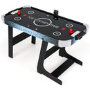 Folding Air Hockey Table with Electronic Scoring – Black