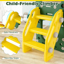 Toddler Slide Playset with Drawing Board and Telescope – Yellow