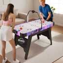 145 cm Air Hockey Table with LED Scoreboard – White